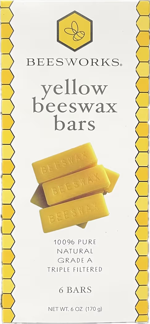 Beesworks Yellow Beeswax Bars (6 oz) | 100% Pure, Cosmetic Grade, Triple-Filtered Beeswax for DIY... | Amazon (US)