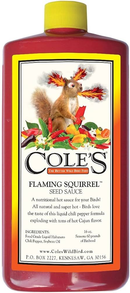 Cole's FS16 Flaming Squirrel Seed Sauce, 16-Ounce | Amazon (US)