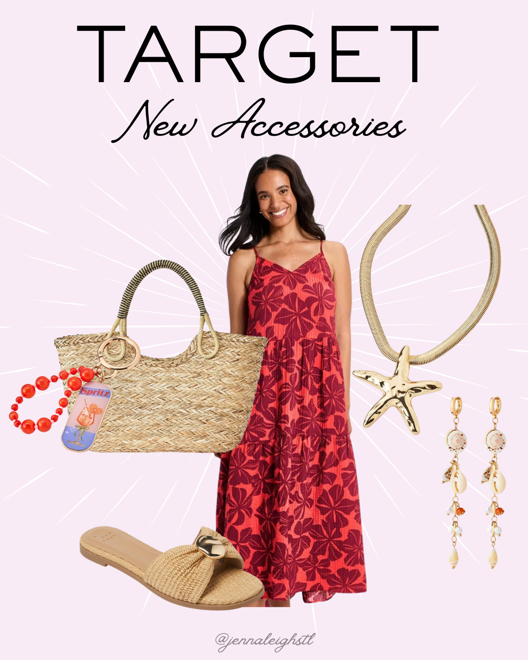 Putting together the perfect beachy summer look with all new accessories from Target. Loving the natural textures, fun details, and easy pieces that make any outfit feel effortlessly styled. 

 #LTKootd #LTKSeasonal #LTKMidsize