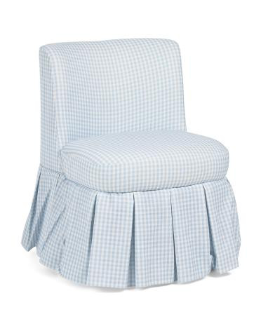 21x29 Poppi Gingham Pleated Skirt Accent Chair | Home | TJ Maxx | TJ Maxx
