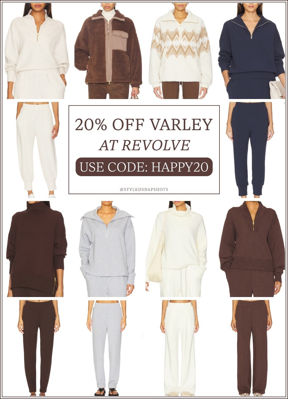 20% off Varley at Revolve with code HAPPY20 today only 12/8!! 

#LTKGiftGuide #LTKSaleAlert