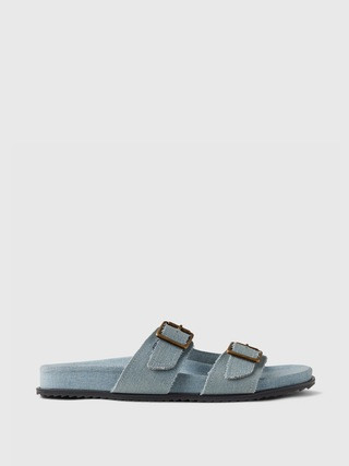 Denim Double Strap Sandals | Gap (US)