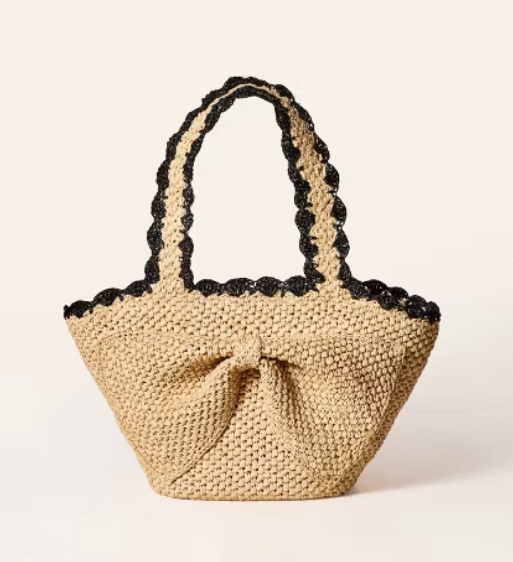Kate Spade & Target collaboration is live now! Shop all gorgeous and unique, but giving affordable Kate Spade styles.
Raffia Bow Tote Bag - kate spade new york x Target Natural

#LTKFindsUnder50