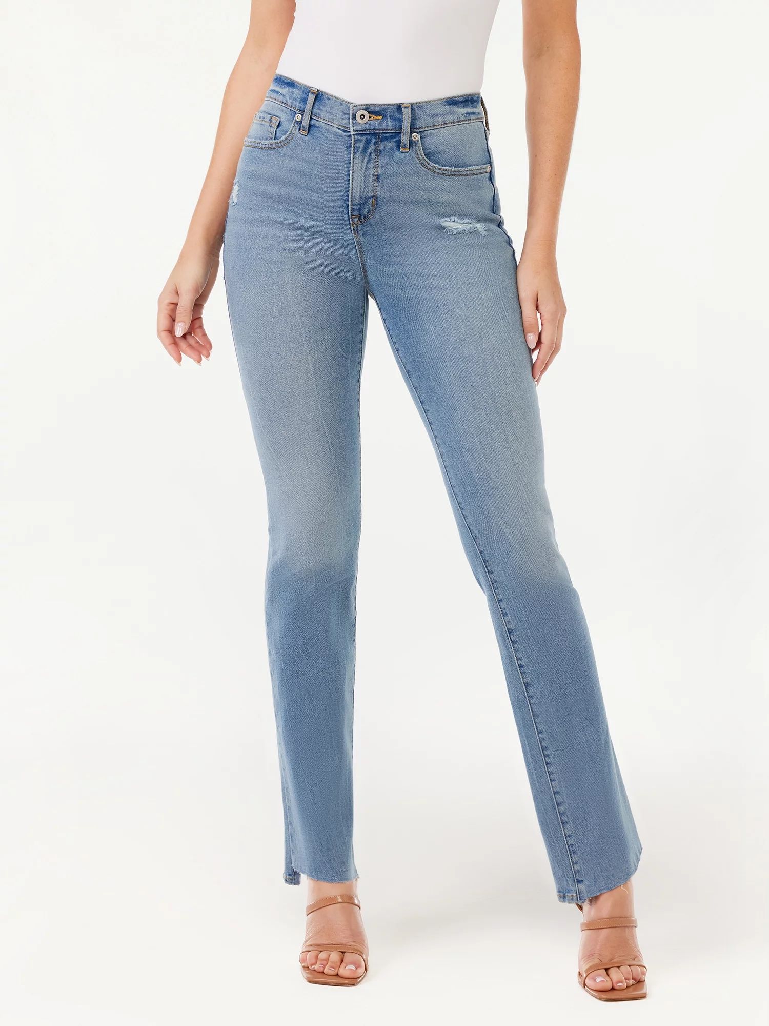 Sofia Jeans by Sofia Vergara Women's High Rise Skinny Kick Boot Jeans | Walmart (US)