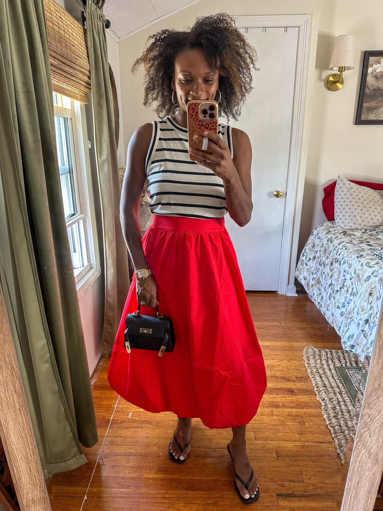 Poplin bubble hem skirt.

Wearing size XS

#LTKSummerEdit