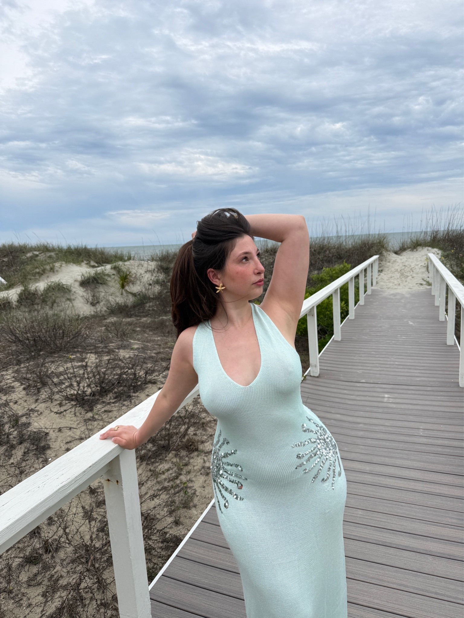 it’s giving aquamarine 🌊🐚

midsize fashion, vacation fit, meshki dress, knit dress, maxi dress, turquoise dress, sparkles

#LTKMidsize #LTKSeasonal #LTKootd