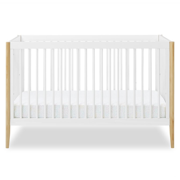 Delta Children Casey 6-in-1 Convertible Crib, Bianca White/Natural | Walmart (US)