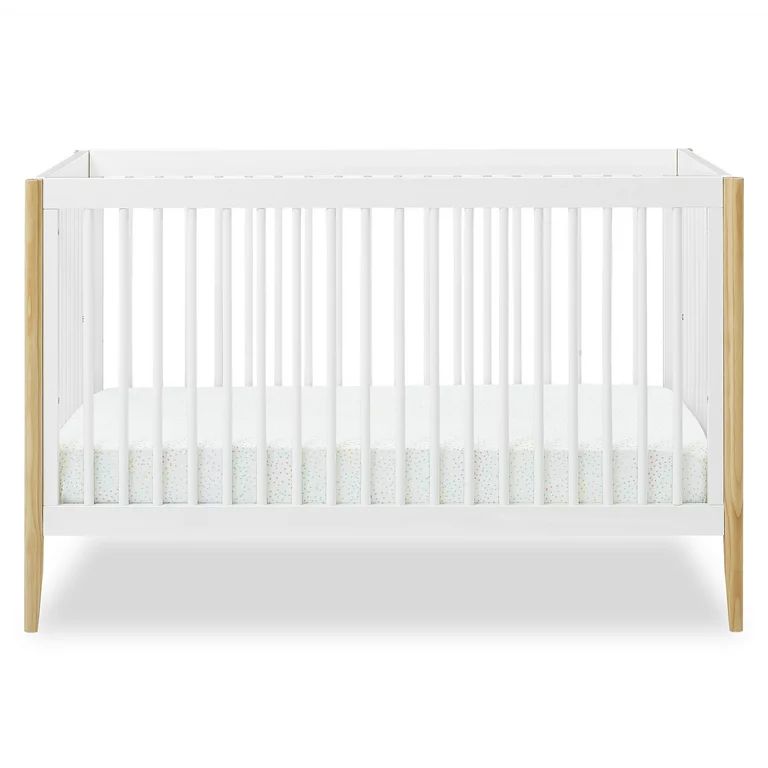 Delta Children Casey 6-in-1 Convertible Crib, Bianca White/Natural | Walmart (US)