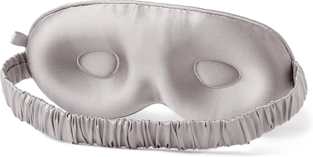 Fishers Finery 25 Momme 100% Organic Mulberry Silk 3D Sleep Eye Mask - Contoured for Lash Extensi... | Amazon (US)