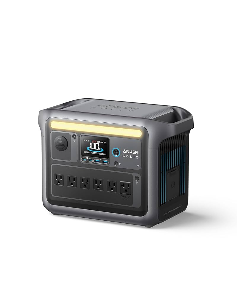 Anker SOLIX C1000 Portable Power Station, 1800W (Peak 2400W) Solar Generator, Full Charge in 58 M... | Amazon (US)
