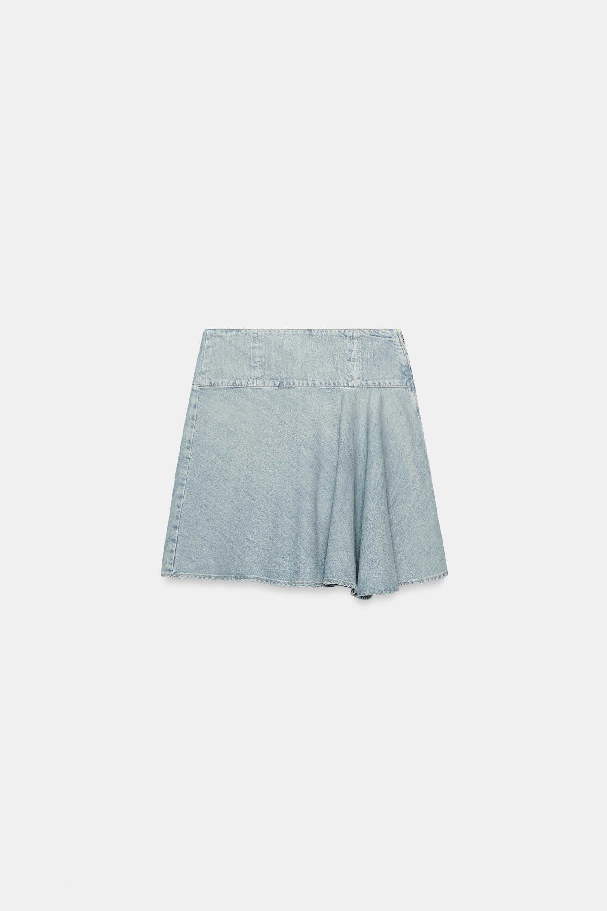 TRF DENIM MIDI SKIRT | Zara US