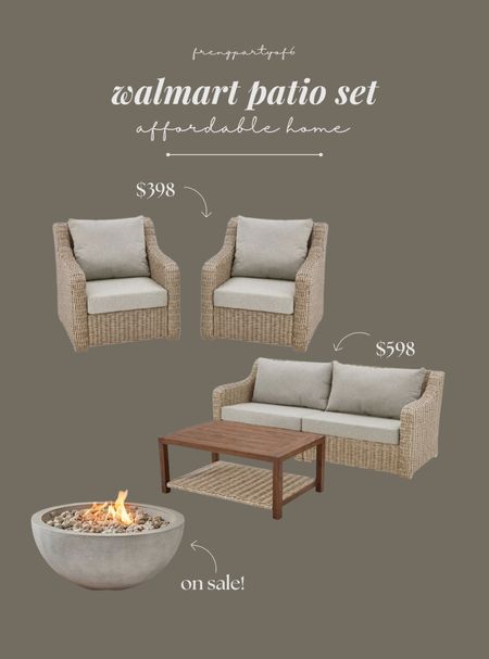 New Walmart patio set for 2024! Comparable to pottery barn but with a budget. Includes covers!

#LTKSeasonal #LTKhome