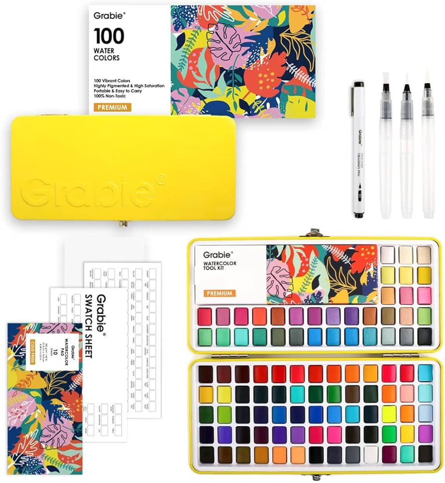 Grabie All-in-One Watercolor Paint Set, 100 Colors product image from the verified GPgrows LTK collection