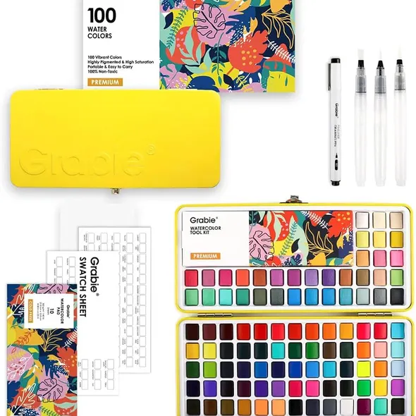 Grabie All-in-One Watercolor Paint Set, 100 Colors product image from the verified GPgrows LTK collection