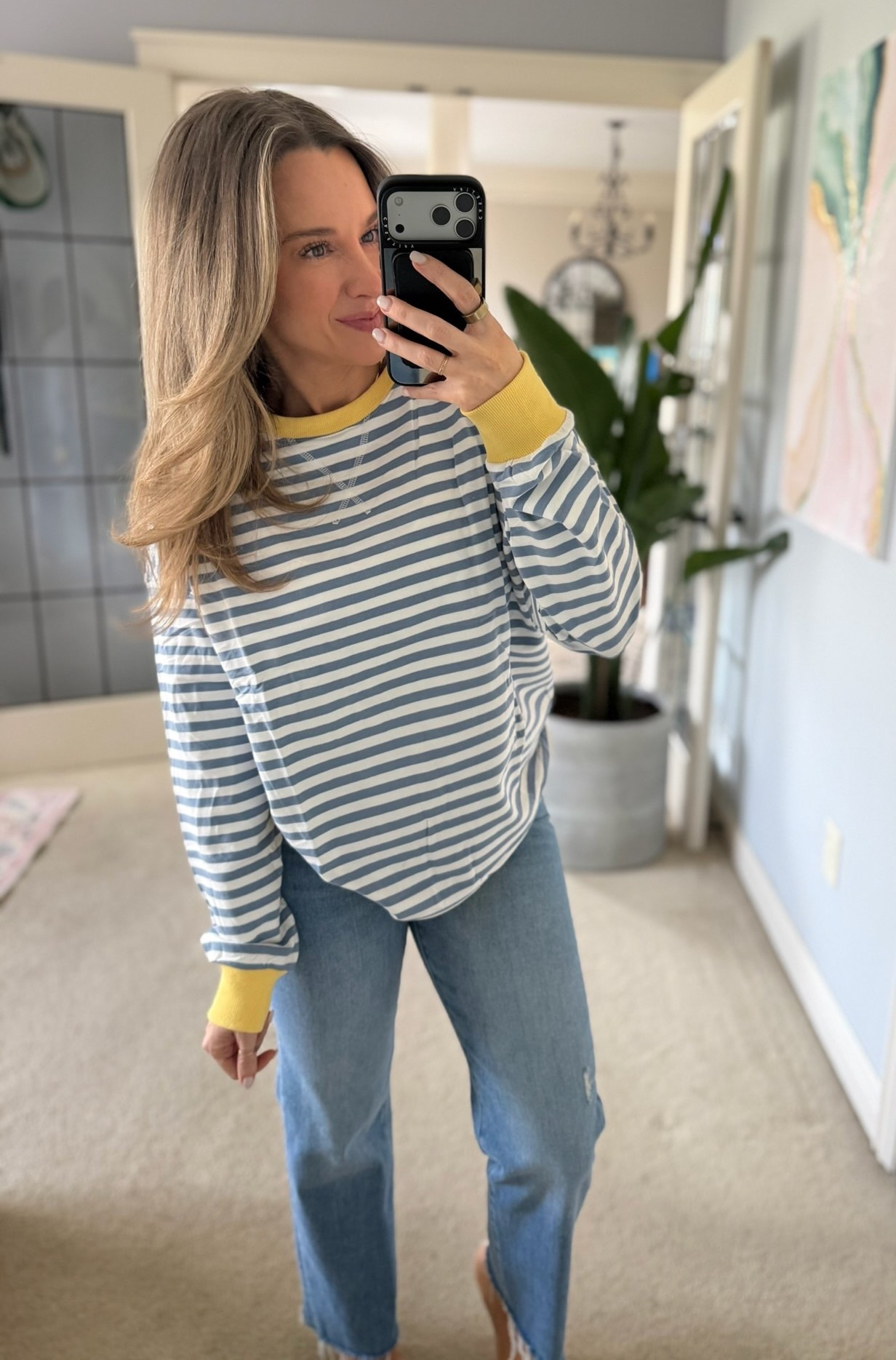 The FP-inspired striped sweatshirt everyone keeps asking about.

#LTKootd #LTKPetite
