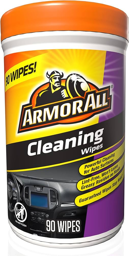 Armor All Car Cleaning Wipes, Wipes for Car Interior and Car Exterior, 90 Wipes Each | Amazon (US)