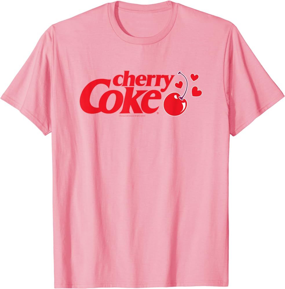 Coca Cola - Cherry Coke Hearts T-Shirt | Amazon (US)