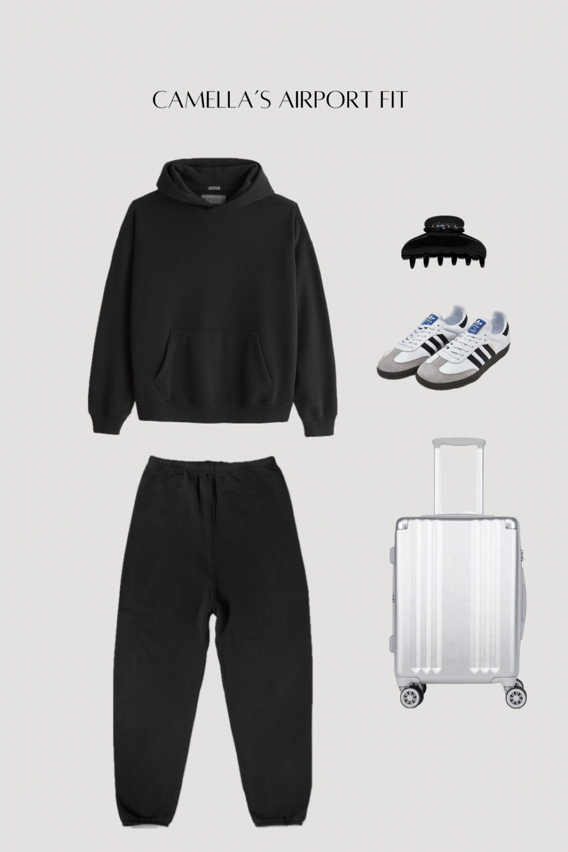 my most comfy airport fit 🤍