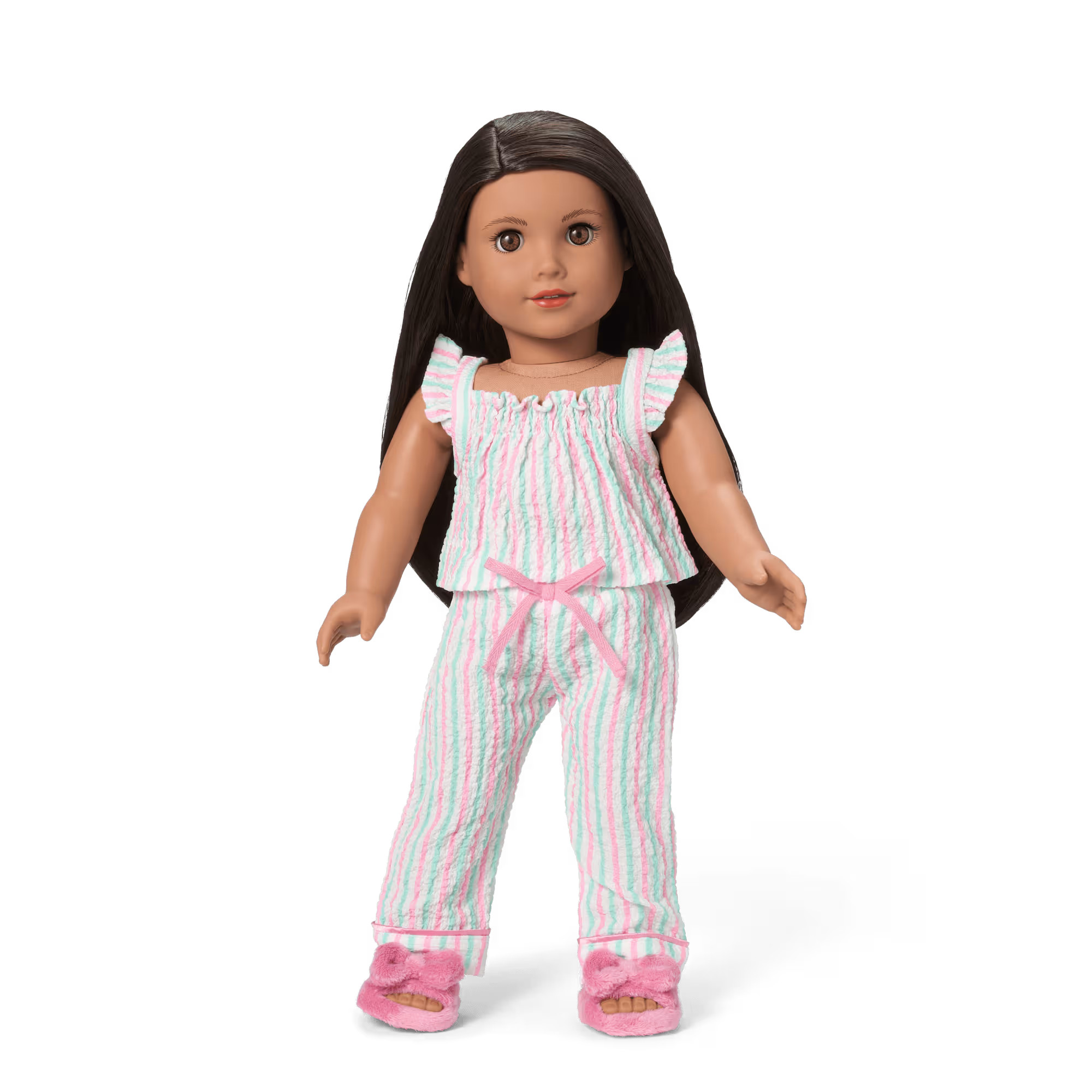 Raquel's™ Coastal Stripes Pajamas for 18-inch Dolls (Girl of the Year™ 2026) | American Girl