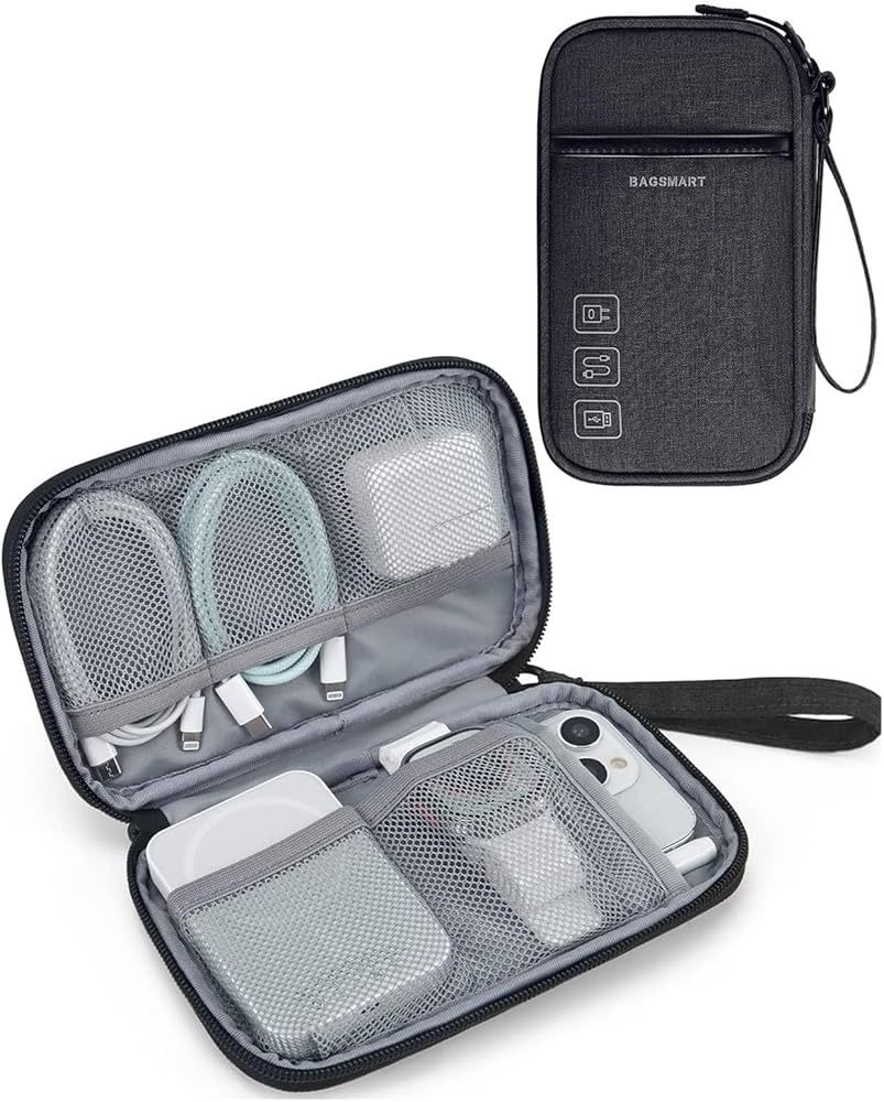 BAGSMART Cord Organizer Travel Cable Organizer Bag Tech Electronic Organizer Travel Case, Travel ... | Amazon (US)