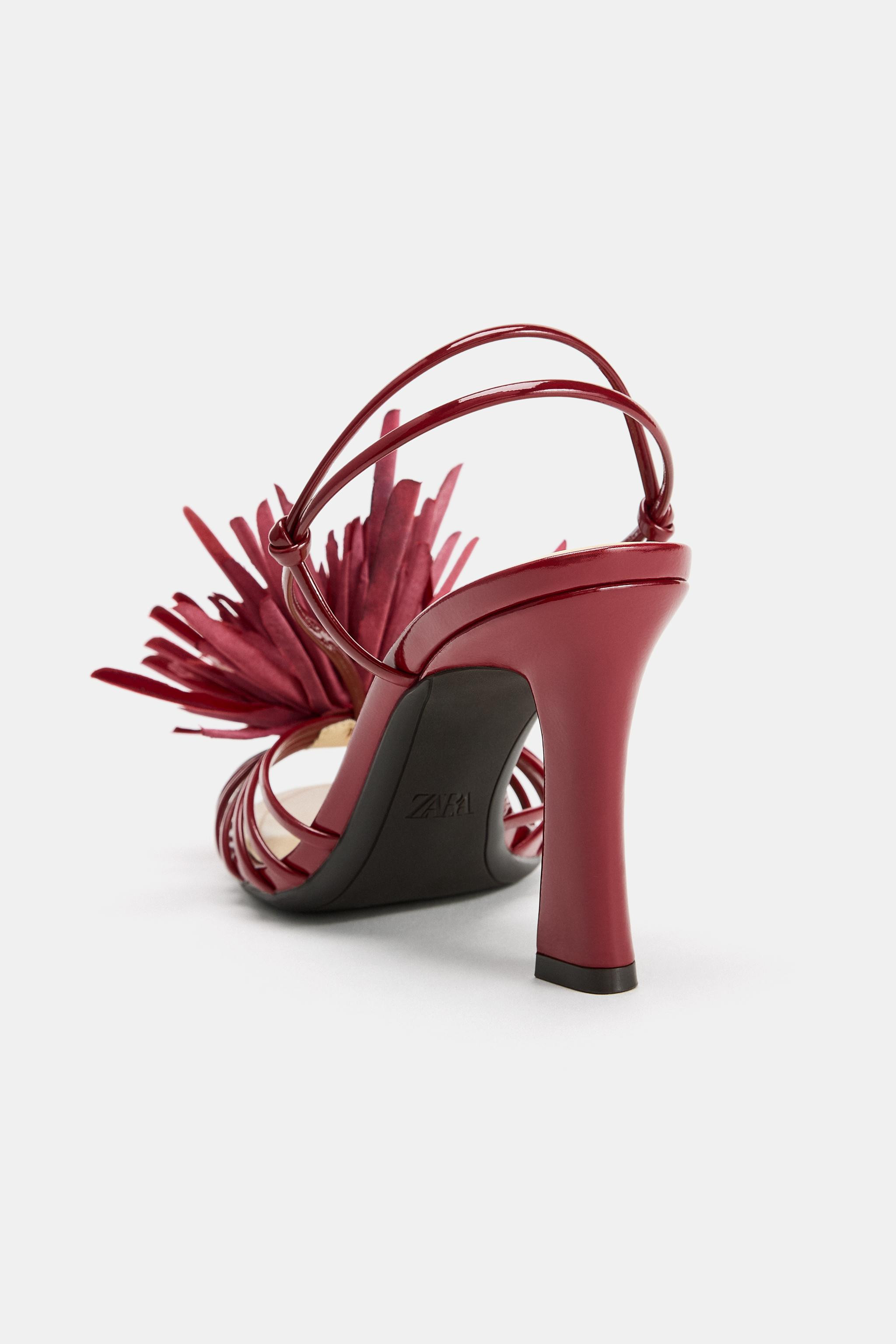 FLOWER HEELED SANDALS | Zara US