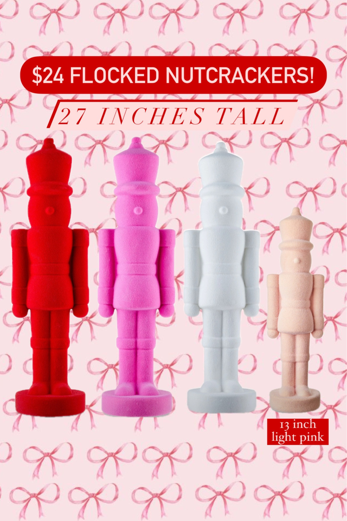 Flocked nutcrackers
