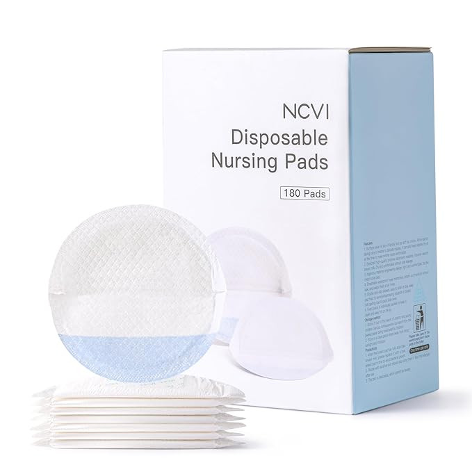 NCVI Nursing Pads Disposable Ultra-Thin, Super Absorbent Breast Pads for Leaking Milk, Soft and S... | Amazon (US)