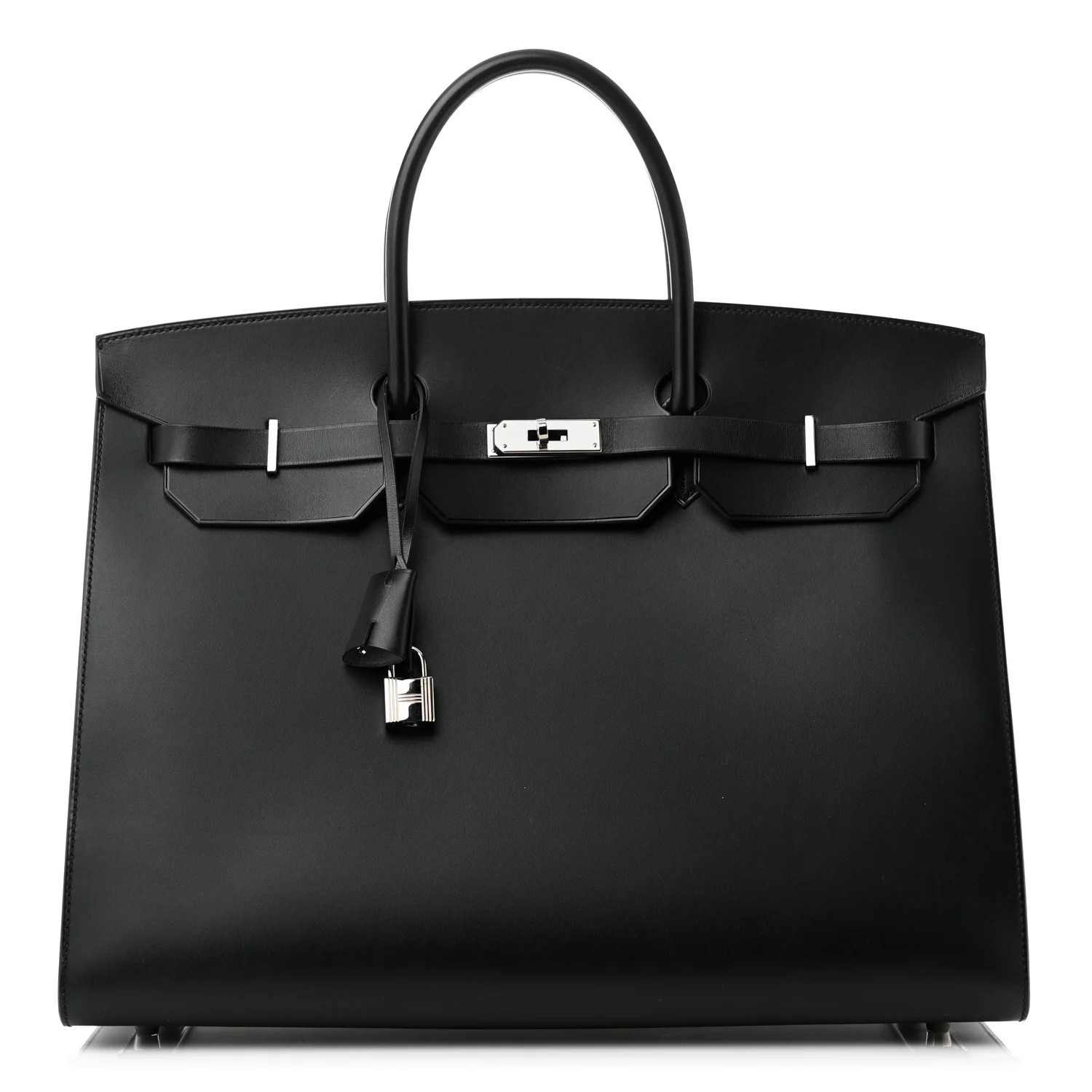 Hermes Vache Hunter Birkin Sellier 40 Black 1682245 | FASHIONPHILE (US)