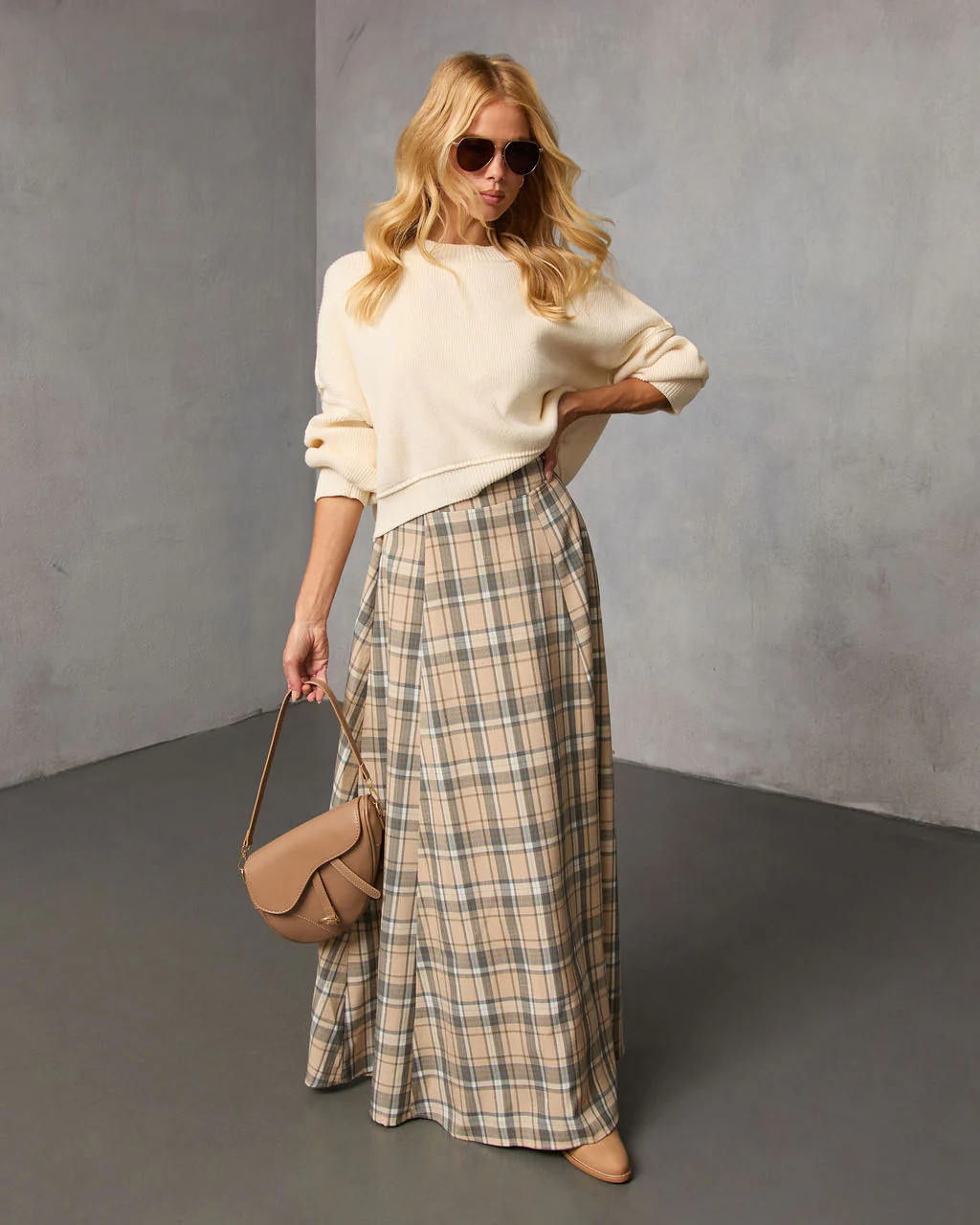 Foxcroft Plaid Maxi Skirt | VICI