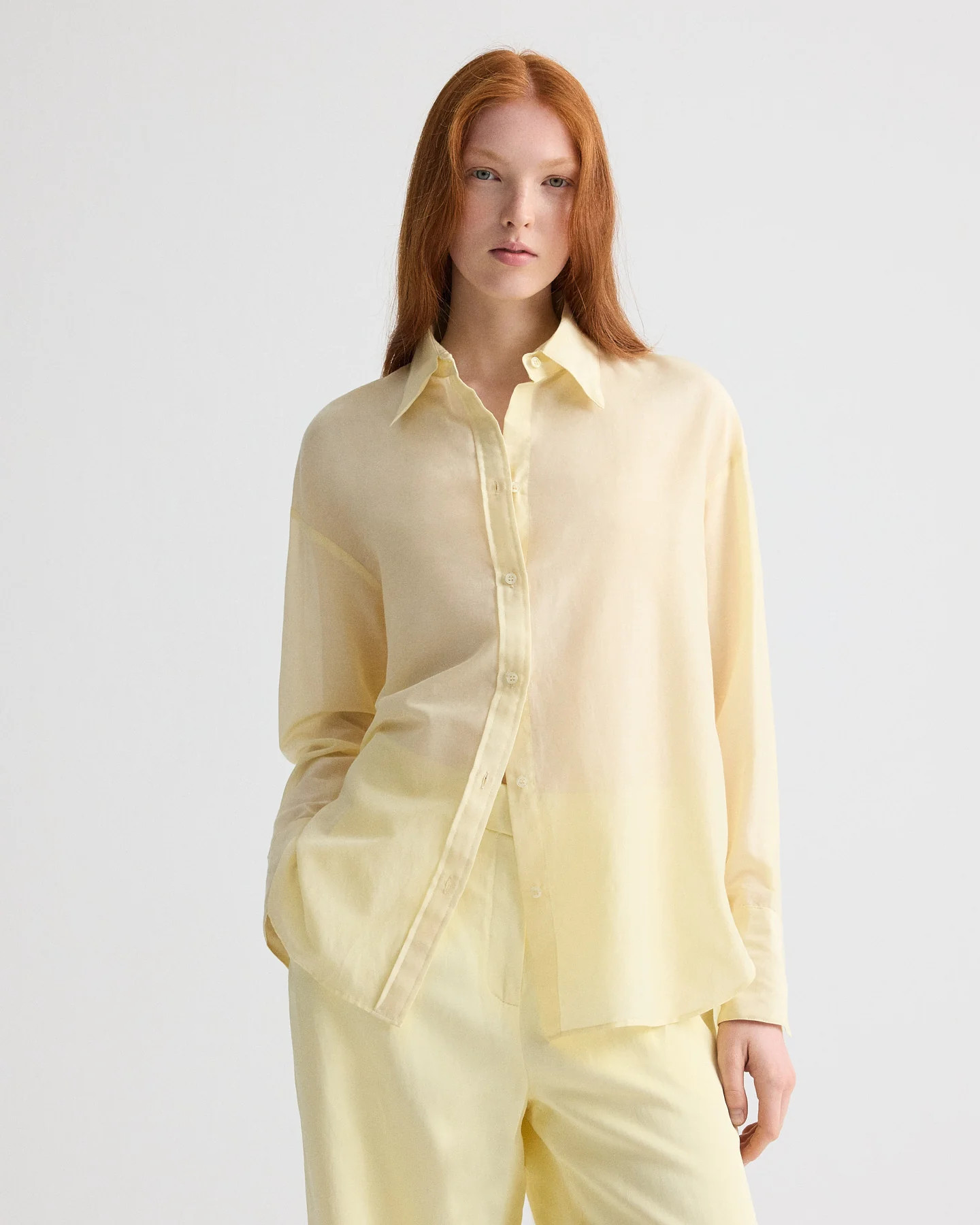 Big Joe Shirt in Cotton Silk Organza | TWP