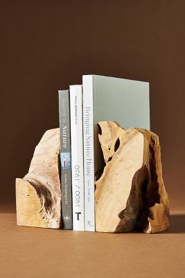 Live-Edge Bookends | Anthropologie (US)
