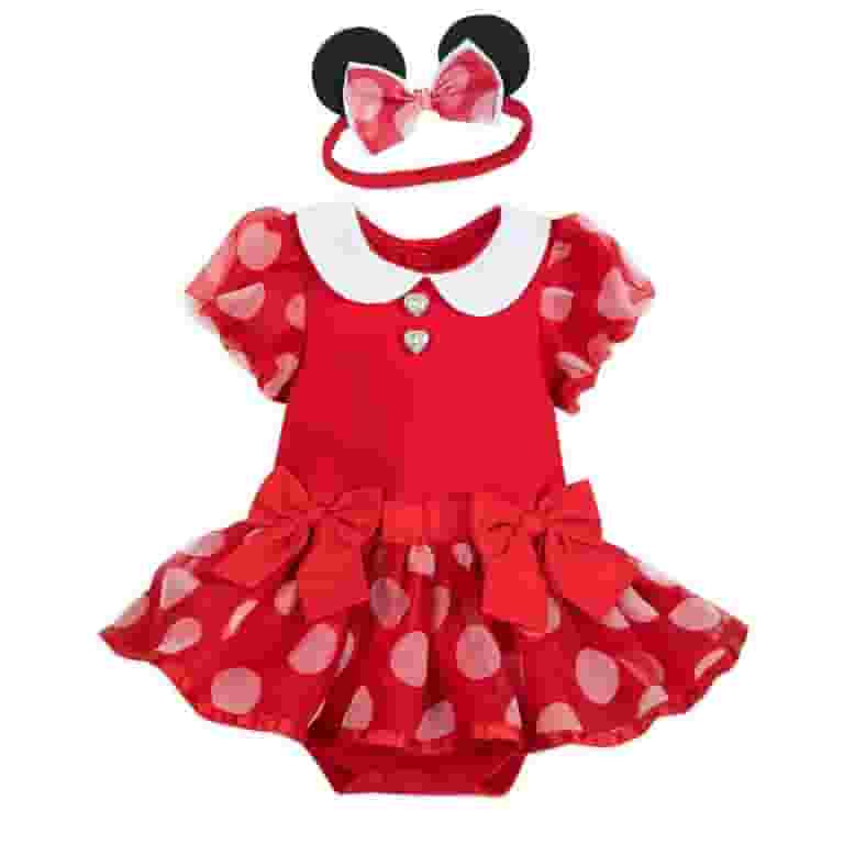 Disney Store Minnie Red Baby Bodysuit with Headband Ears Set 6 9 Months | Walmart (US)