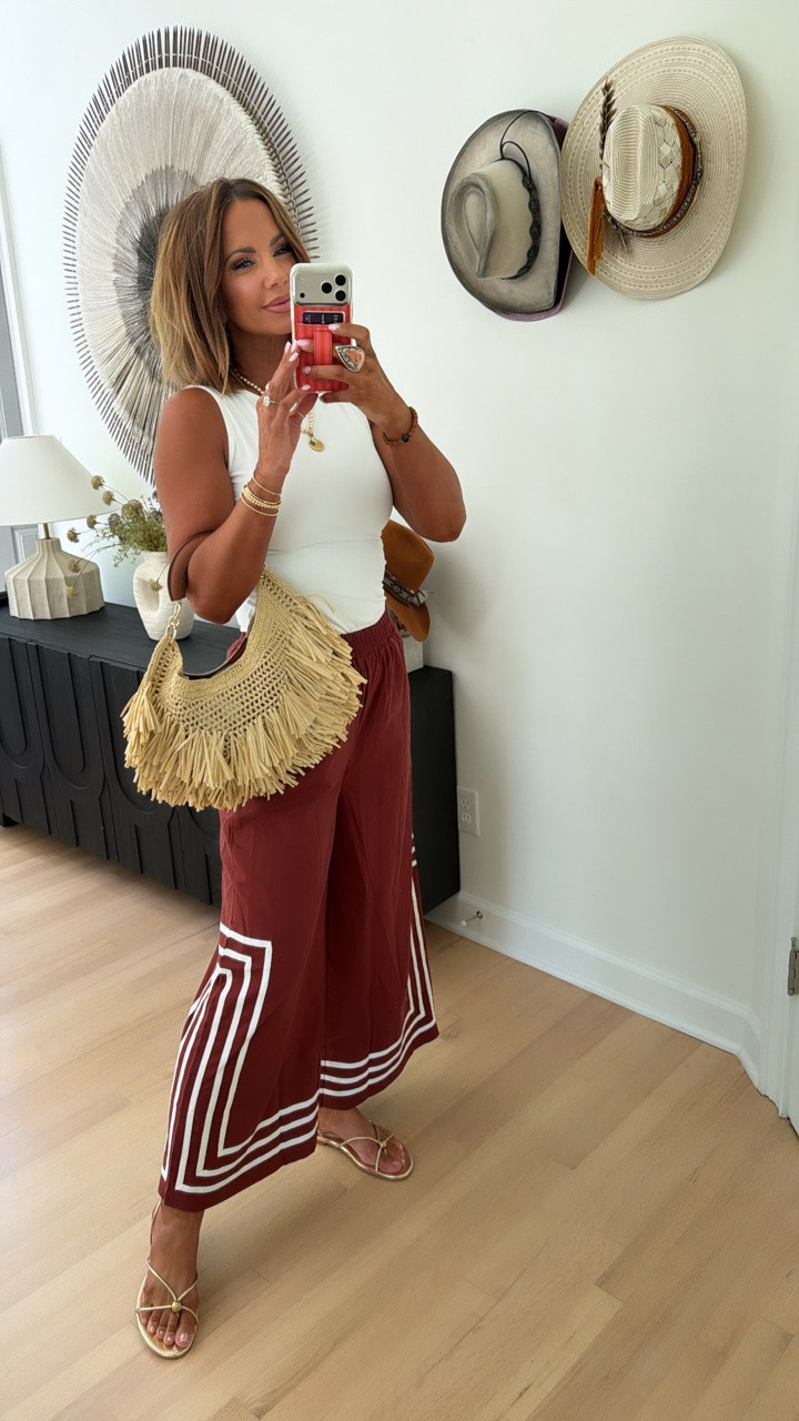 dolce vita raffia bag and kenley gold sandals ♥️ amazon outfit linked too, i’m wearing mediums

#LTKootd #LTKdayinmylife #LTKSaleAlert