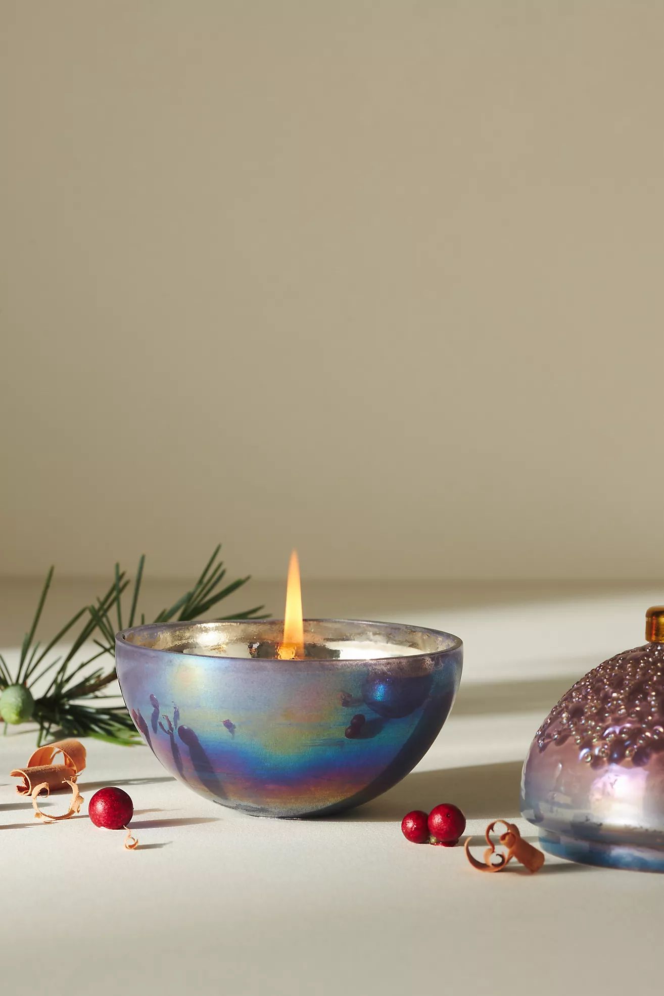 Ornament Woody Fresh Balsam & Cedarwood Glass Candle | Anthropologie (US)