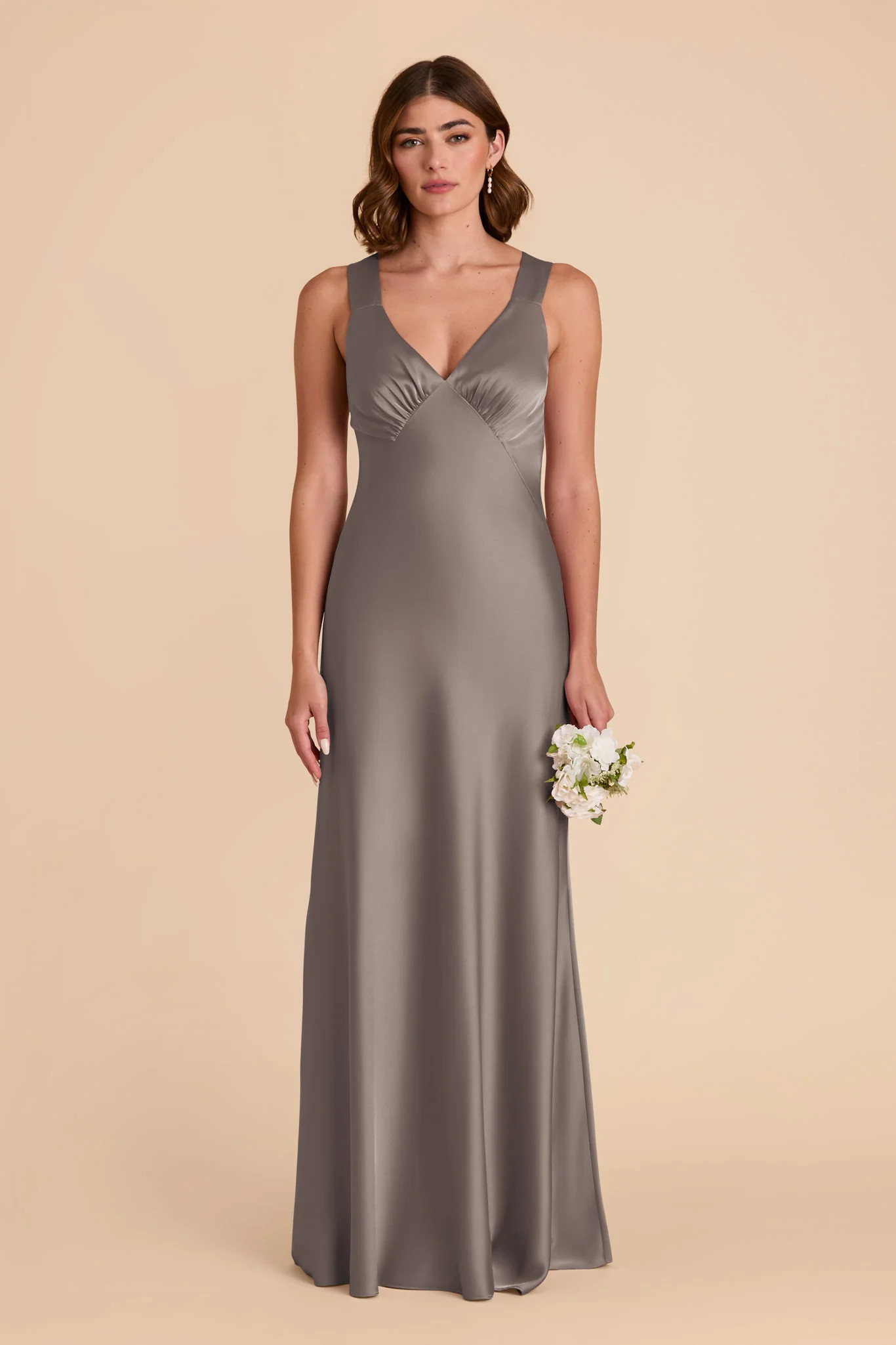 Veronica Quartz Matte Satin Dress | Birdy Grey | Birdy Grey