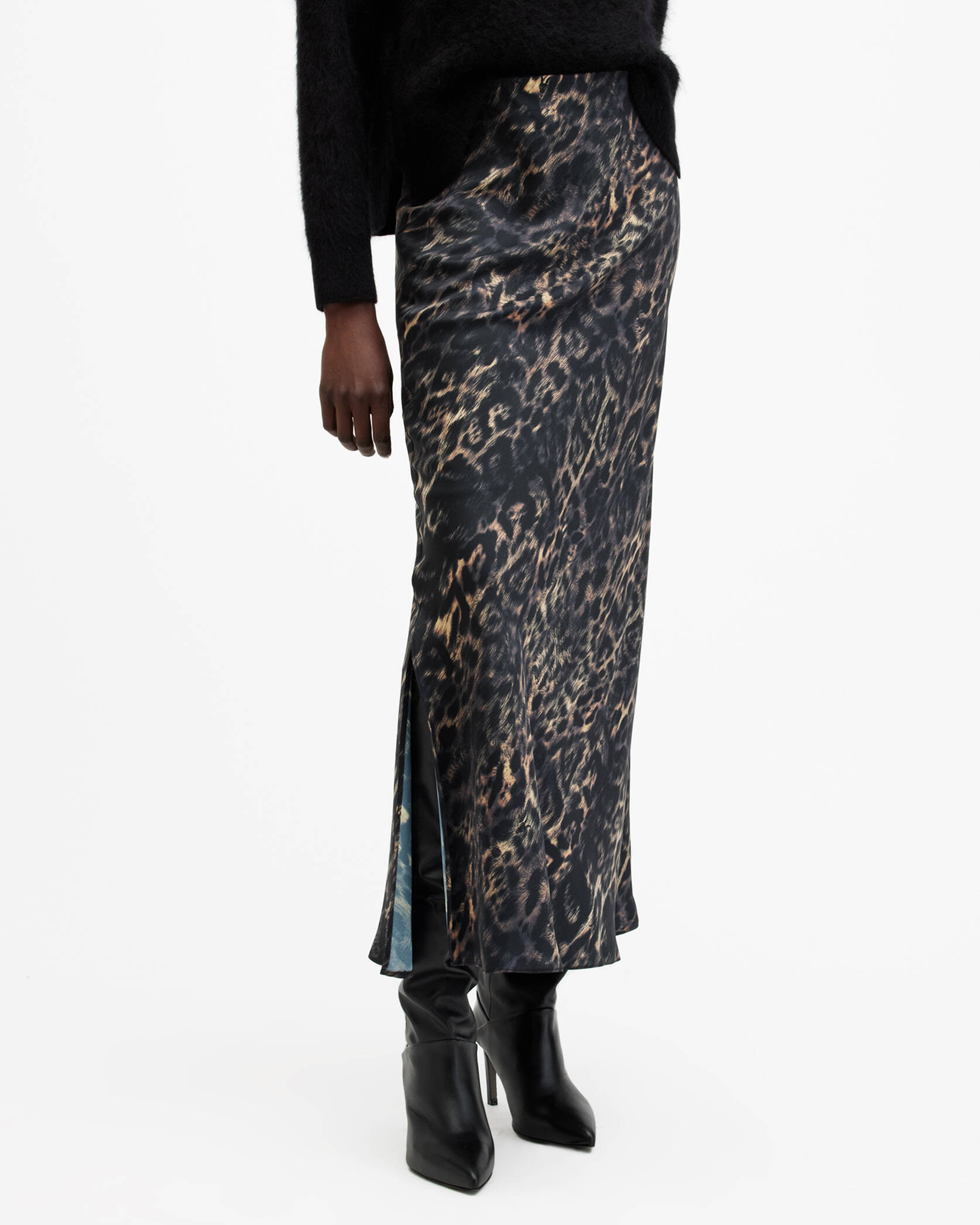 Bryony Leopard Print Maxi Skirt | AllSaints US