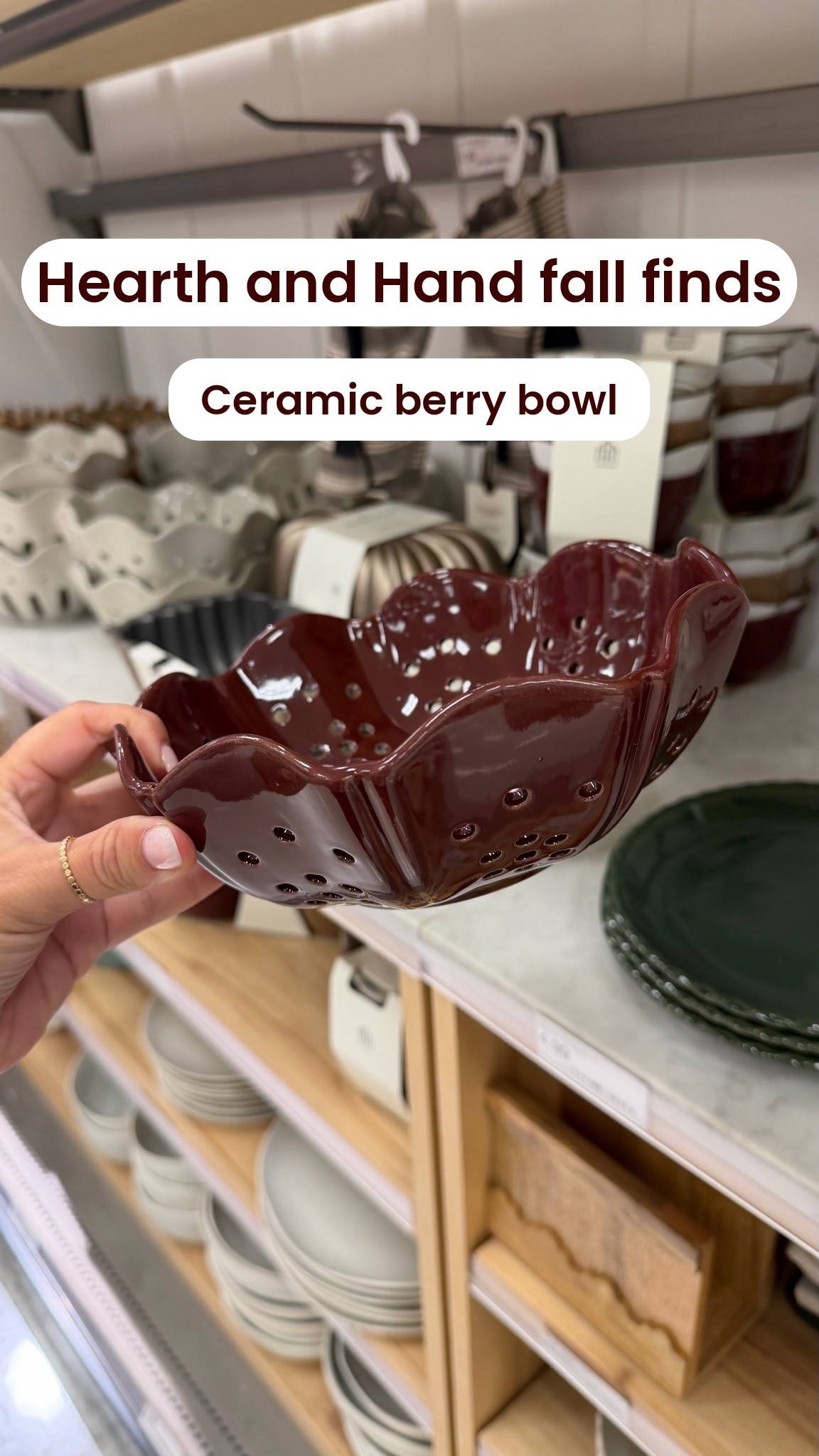 The cutest little kitchen find 🤍🍓 This Hearth & Hand ceramic berry bowl is perfect for rinsing + serving fresh berries, and it’s pretty enough to leave out on the counter. Such a simple way to add that cozy, elevated touch to your kitchen!

#HearthAndHand #KitchenFinds #KitchenDecor #TargetFinds #HomeFinds #NeutralHome #KitchenInspo #AffordableHomeDecor

#LTKHome #LTKSaleAlert #LTKSeasonal