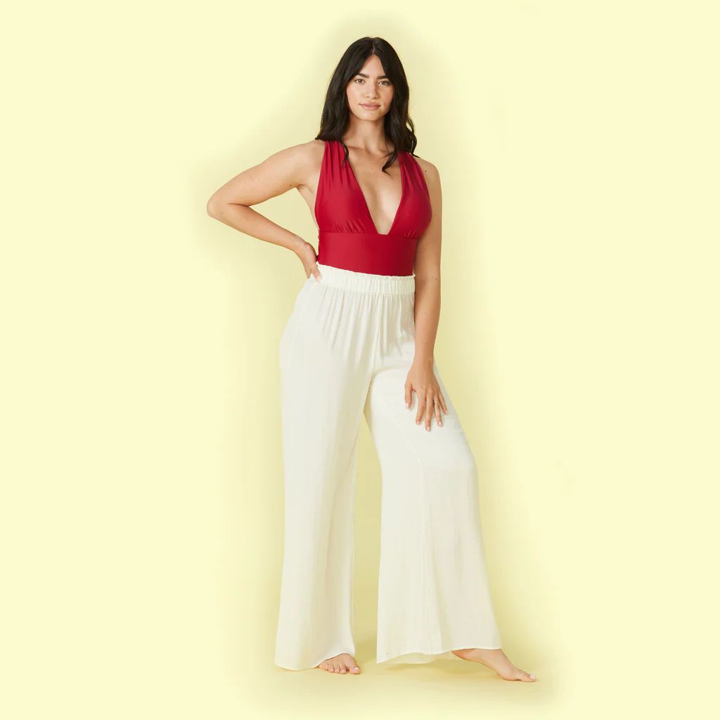 The Perfect Palazzo Pant - White Sand | SummerSalt