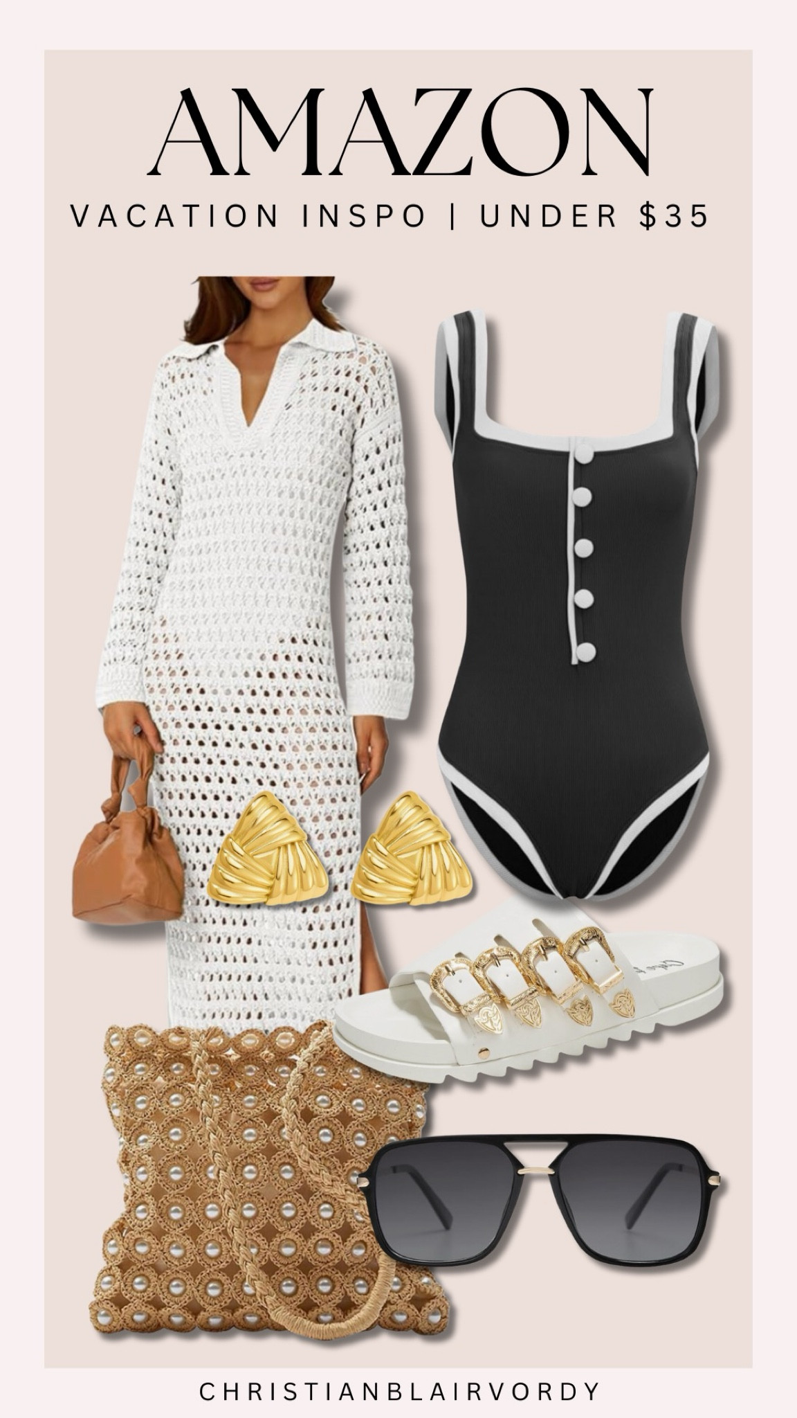 Vacation; outfit inspo; resort ready; under $35

#christianblairvordy

#vacation #springbreak #resortwear #spring #amazon #amazonfinds

#LTKSwim #LTKStyleTip #LTKFindsUnder50