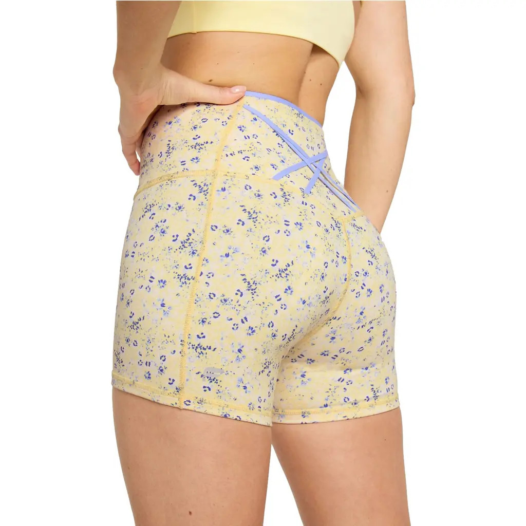 Fabletics Boost PowerHold® High-Waisted Short 4"" in Butter Painted/peri Paradise at Nordstrom, Size Xx-Large | Nordstrom