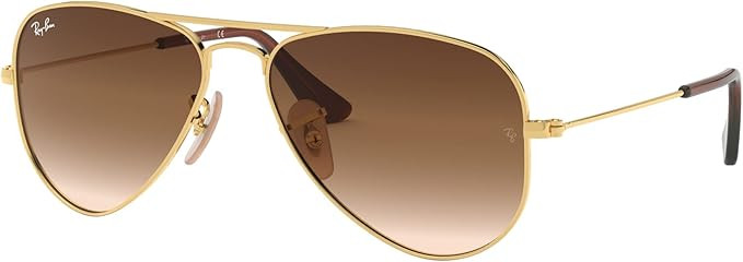 Ray-Ban Junior Kids' Rj9506s Metal Aviator Sunglasses | Amazon (US)