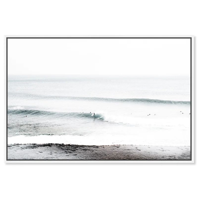 Nautical And Coastal Wave Beach, Coastal White by Oliver Gal - Graphic Art on Canvas | Wayfair North America