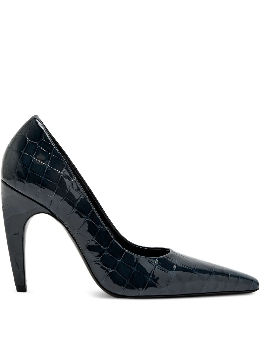 Fame pointed-toe crocodile-embossed pumps | Farfetch Global