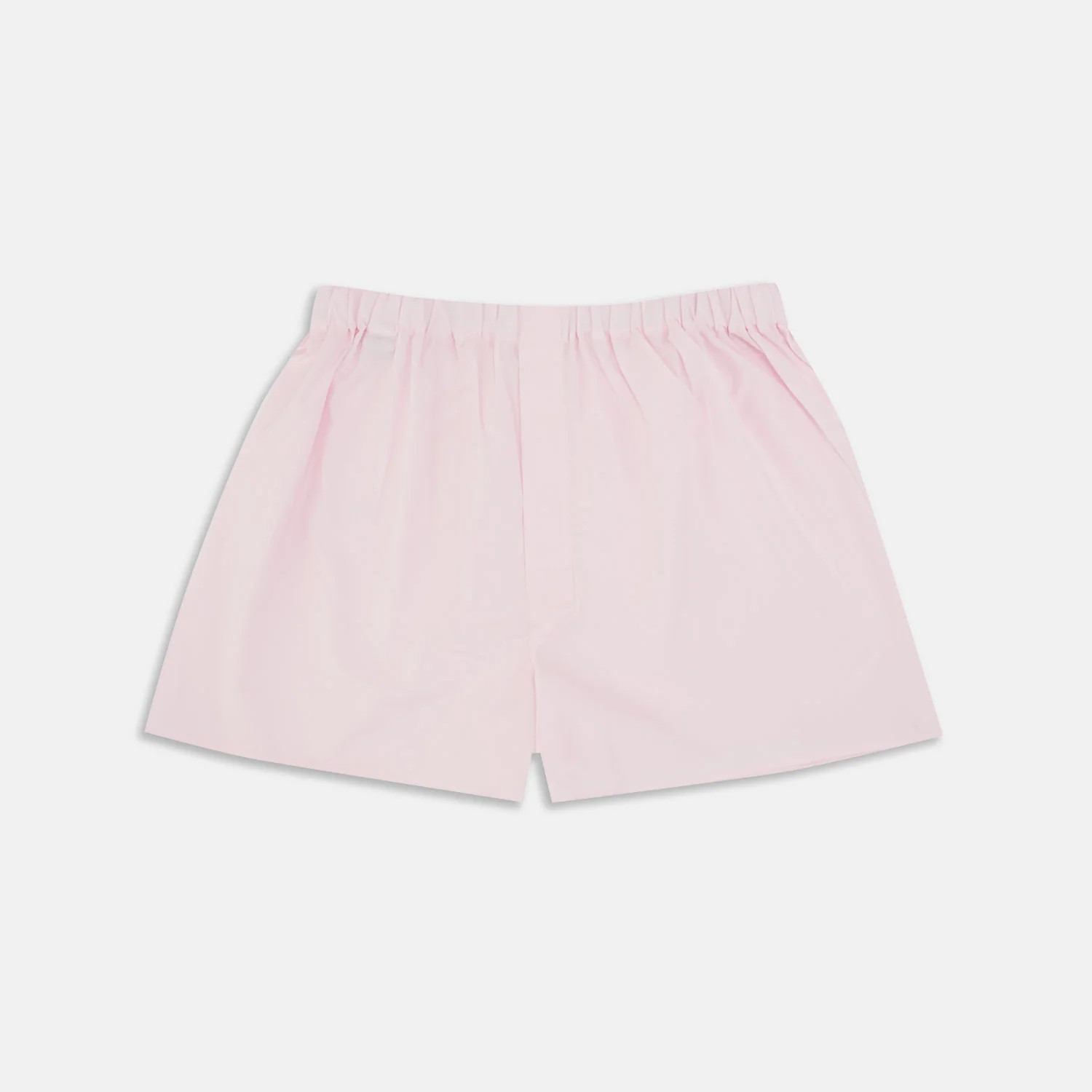 Plain Pink Cotton Boxer Shorts | Turnbull & Asser