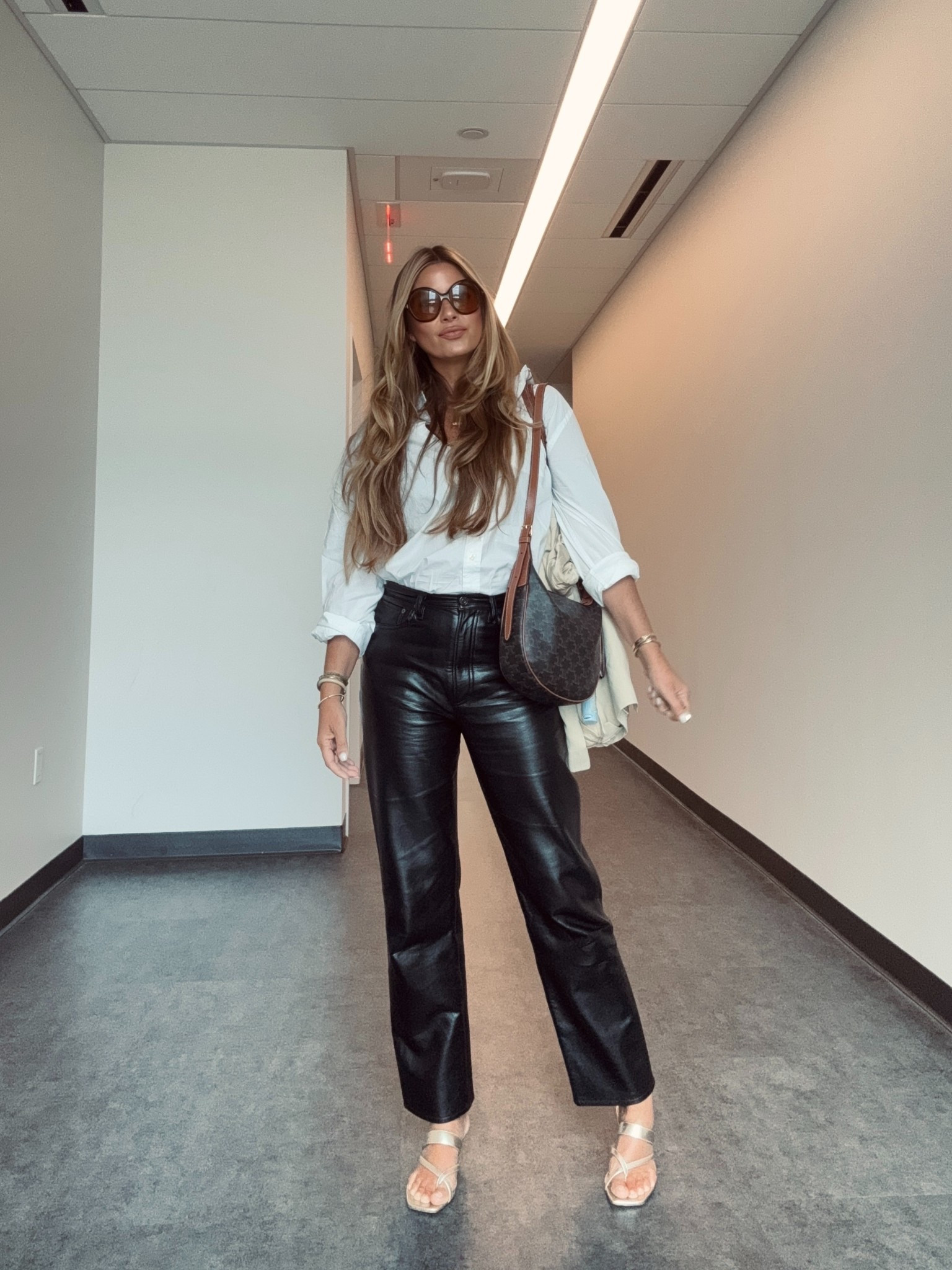 Lip liner shade is January. (If 
Ordering from Sweed, use code Rachel -20 for 20% off) 
Lipstick is 131
Shirt: men’s medium 
Pants: 27
Hair: sea glass + t3 hot rollers 


#LTKStyleTip #LTKWorkwear #LTKBeauty