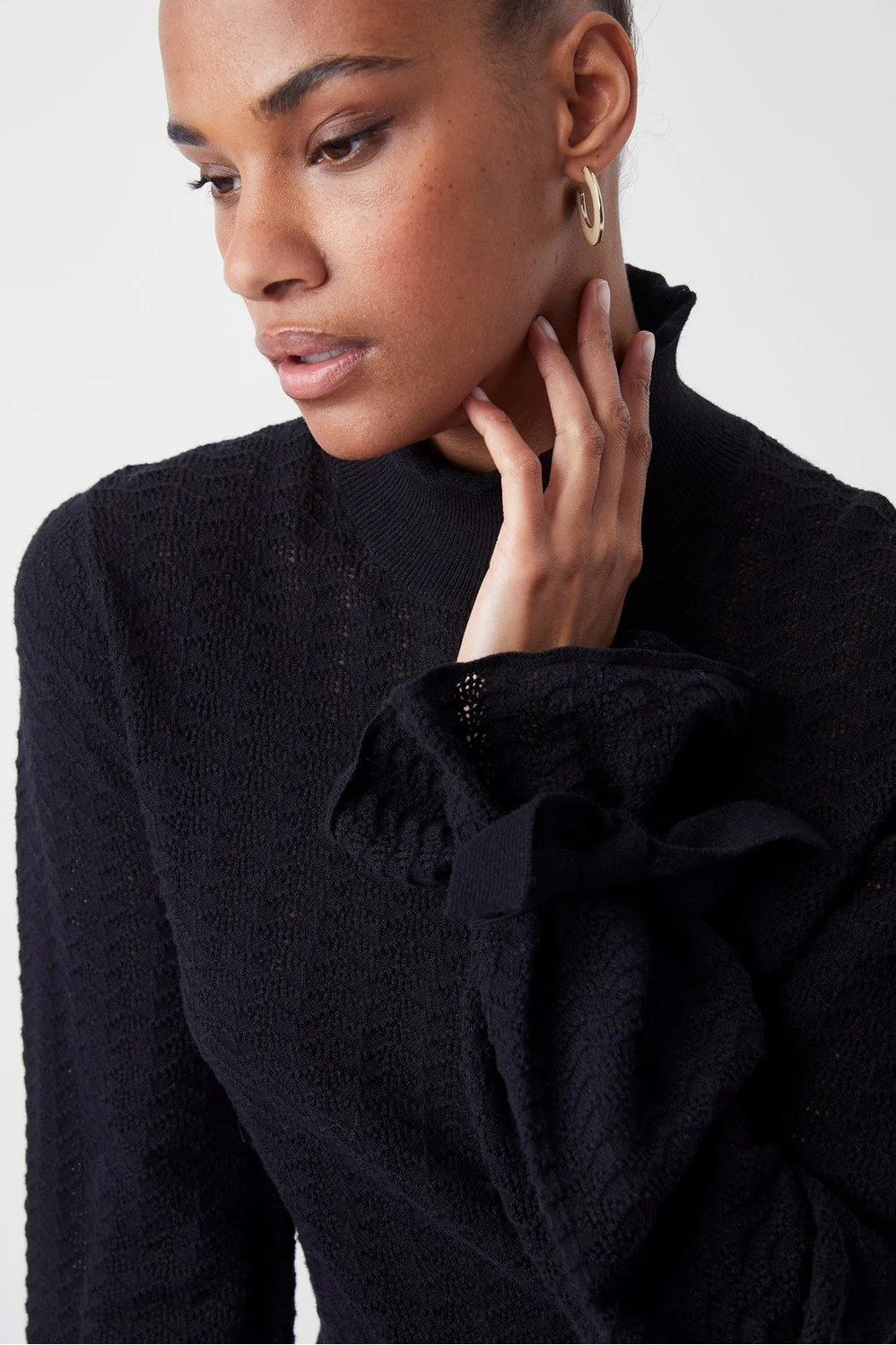Marcela Lace Collared Sweater | French Connection (US)