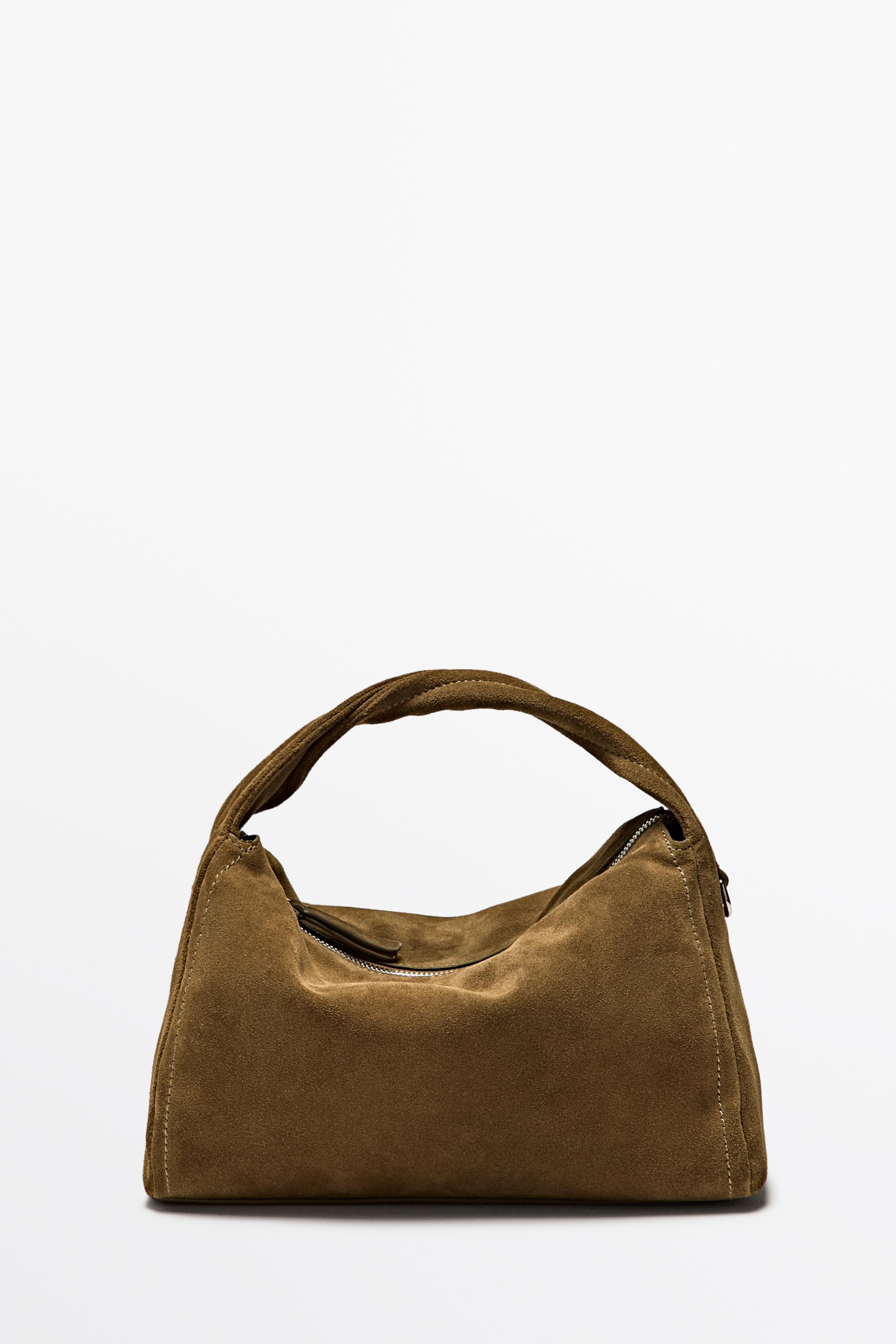 Split suede leather crossbody bag · 0-566 · Bagsâ Andâ Backpacks | Massimo Dutti | Massimo Dutti UK