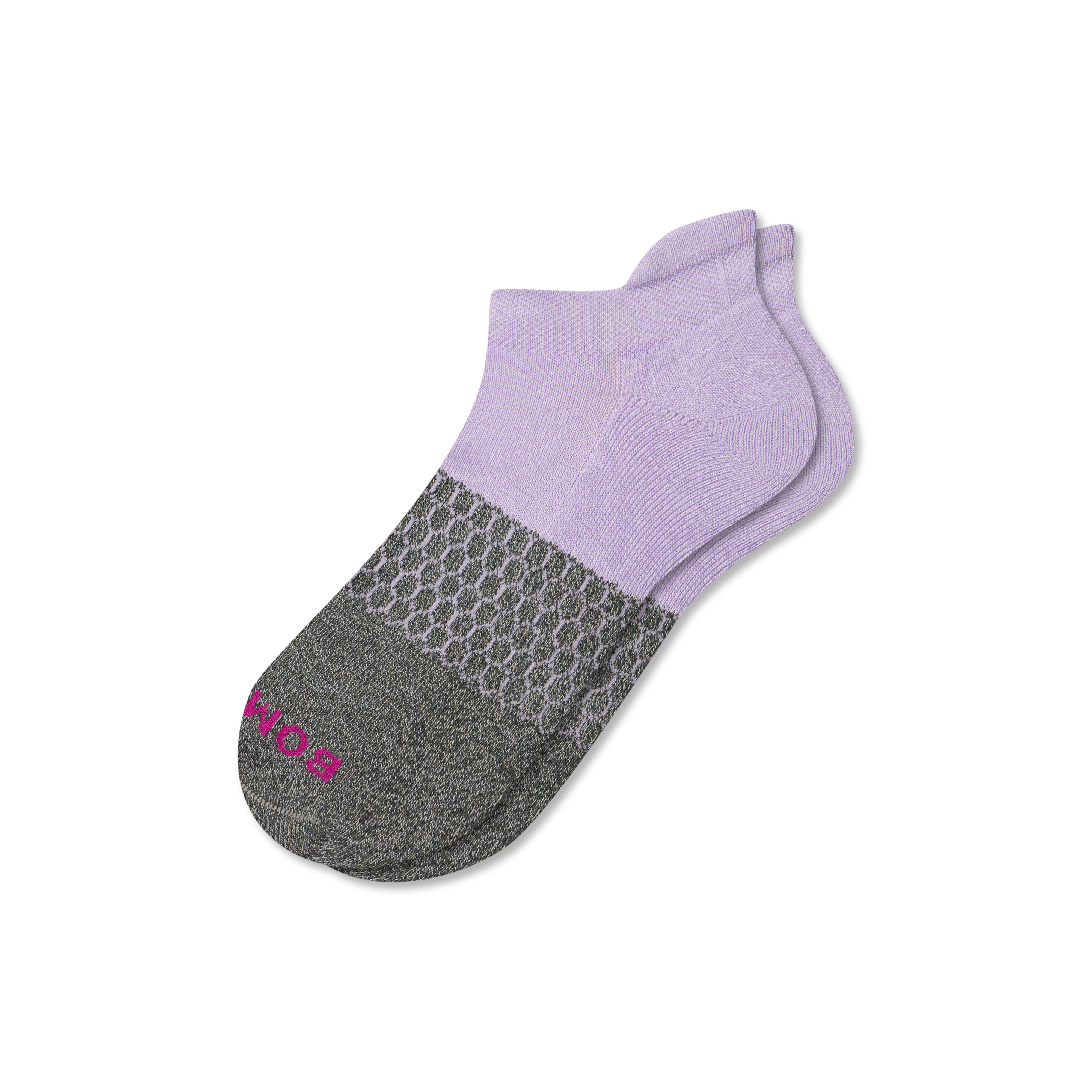 Women's Marl Ankle Socks - Soft Lavender - Medium - Cotton Blend - Bombas | Bombas