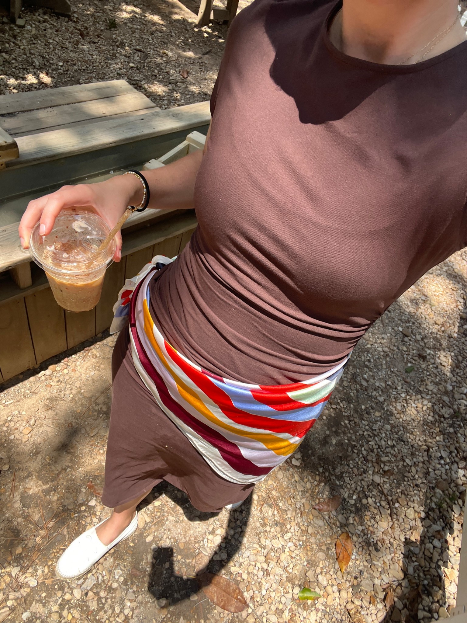 Loving this scarf trend around the waist. Praised it with my new comfy and chic Sezane dress for day out with the girls 🤍

#LTKFindsUnder50 #LTKSeasonal #LTKStyleTip