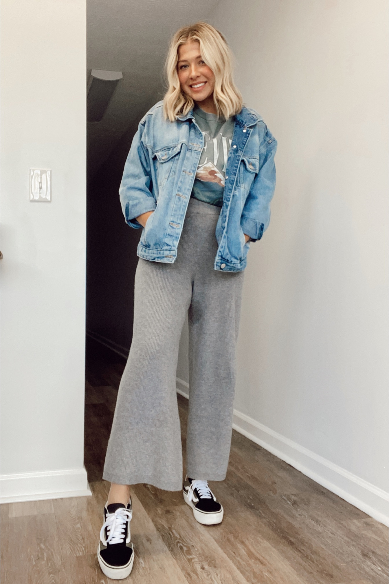 Fall outfits / Abercrombie / target / Jean jacket / vans 